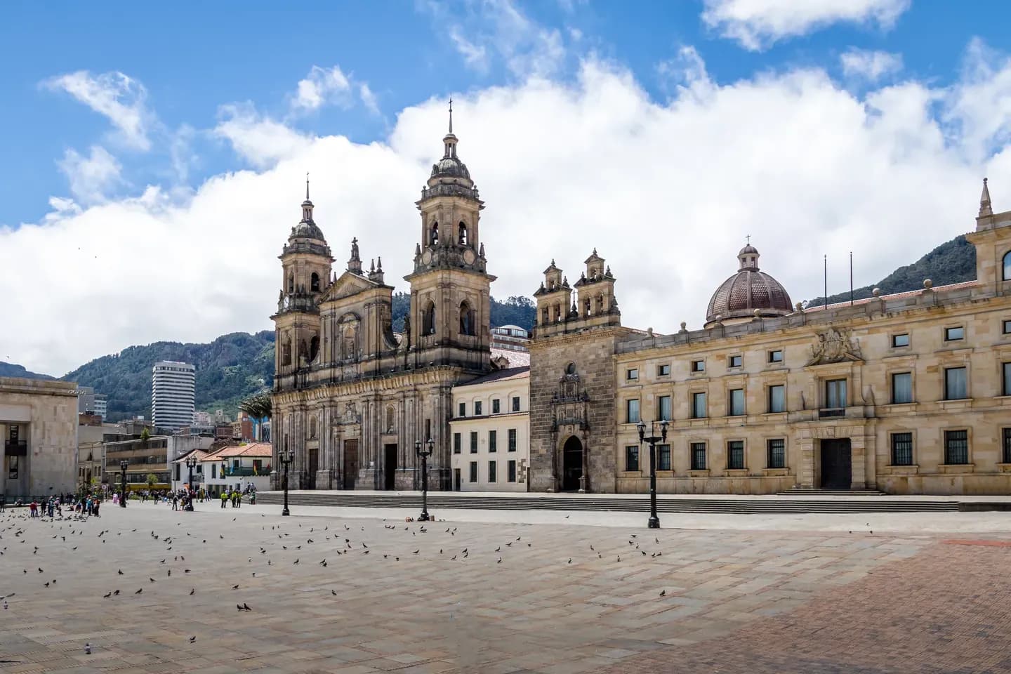 The cathedral on Plaza Bolívar in Bogotá, Colombia