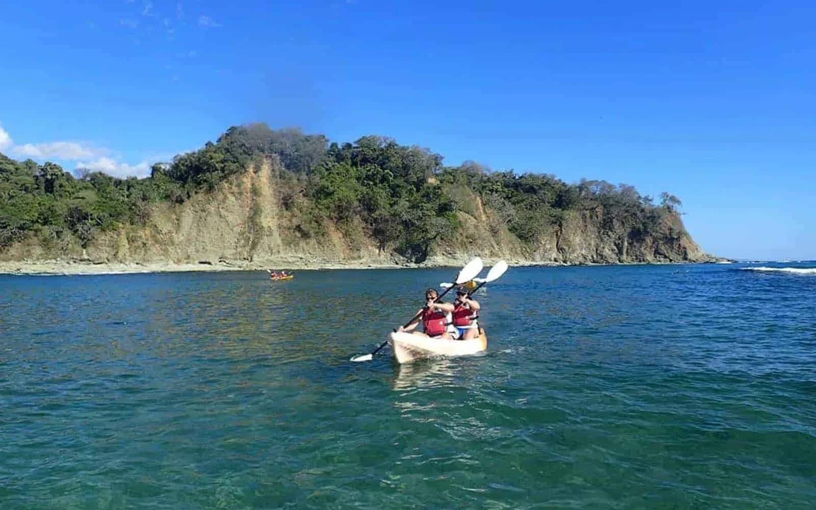 Sea kayaking along the Pacific coast of Costa Rica