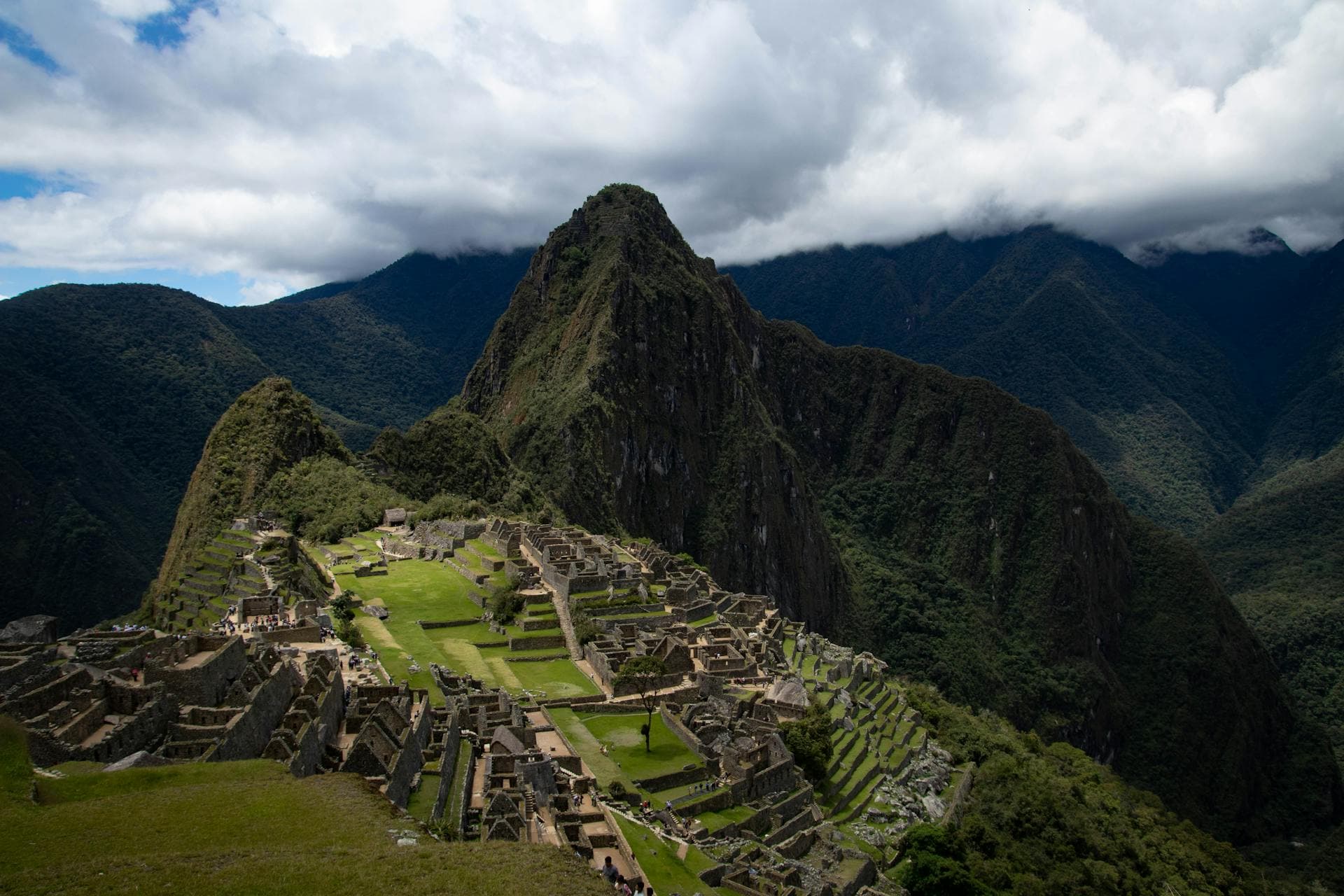 Machu Picchu citadel emerging from morning mist along the Inca Trail